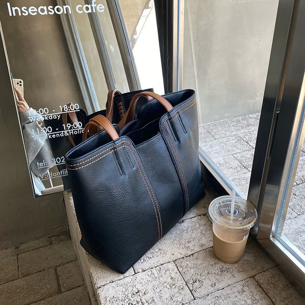 Damen Strukturierte Tote Bag - Geräumiges Design