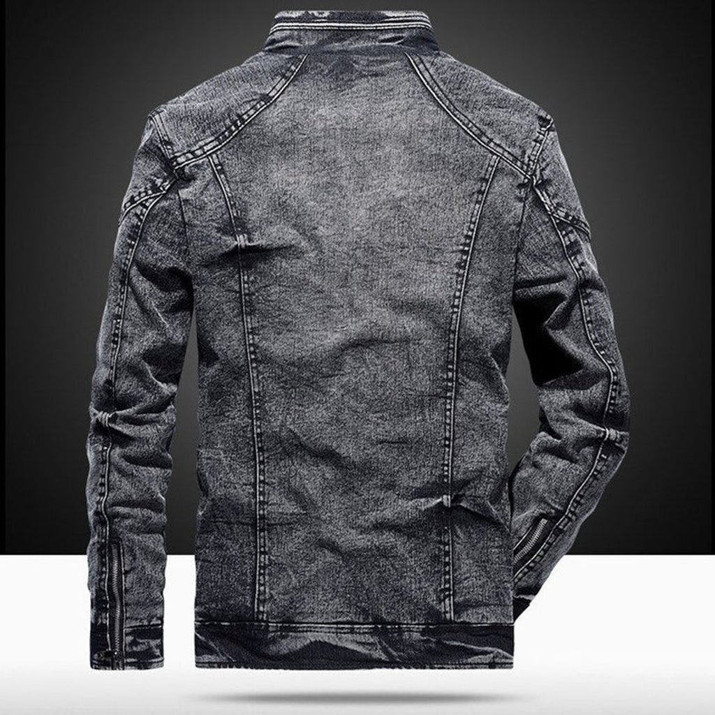 Herren Robuste Jeansjacke - Slim-Fit-Stil