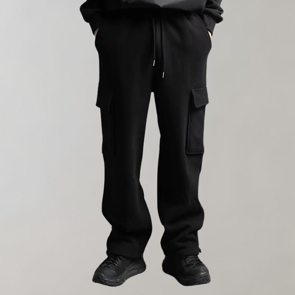 Herren Wide-Leg Cargo Joggers - Entspannte Passform mit Taschen