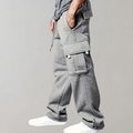 Herren Wide-Leg Cargo Joggers - Entspannte Passform mit Taschen