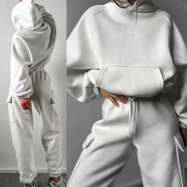 Damen Trainingsanzug Set - Kapuzenpullover & Jogginghose