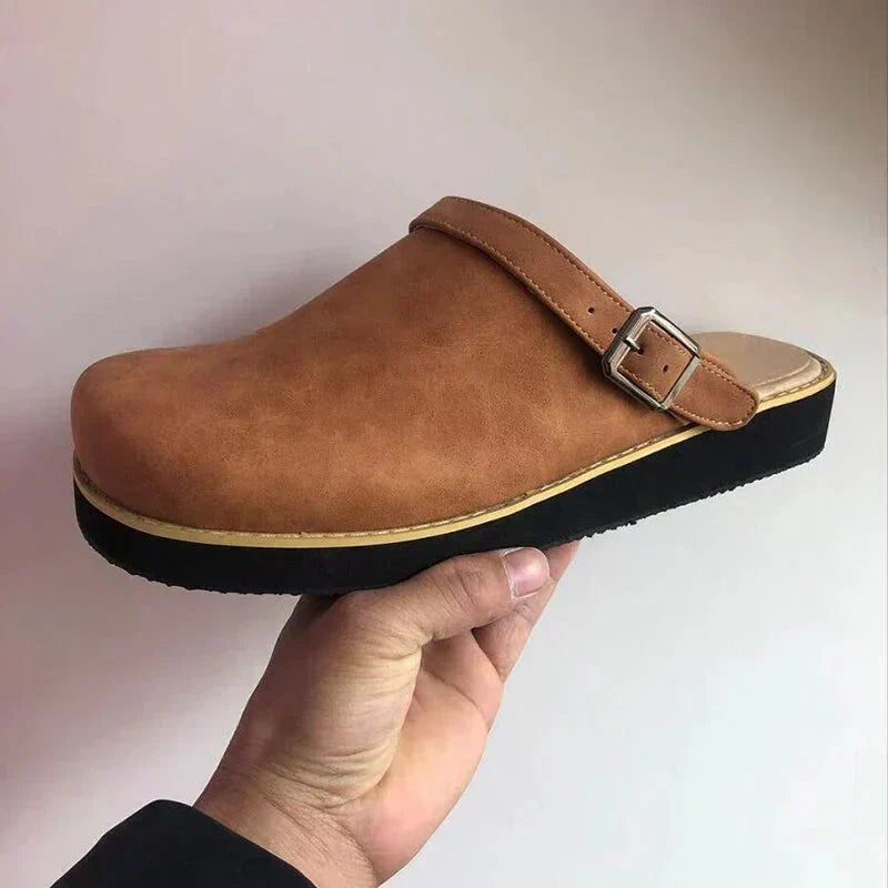 Herren Slip-On Clogs - Rückenfreier Stil mit Dicker Sohle