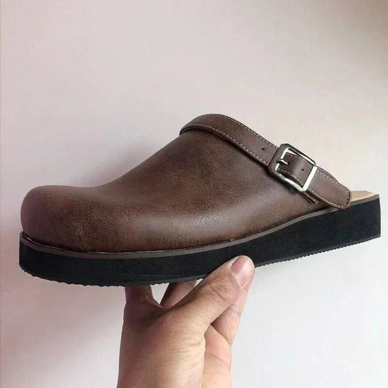 Herren Slip-On Clogs - Rückenfreier Stil mit Dicker Sohle