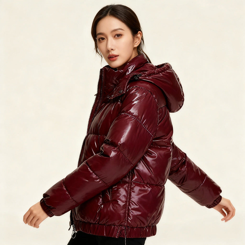 Damen Pufferjacke - Mit Kapuze & Wasserfest