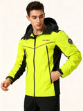 Herren Reflektierend Outdoorjacke - Wasserdicht mit Kapuze