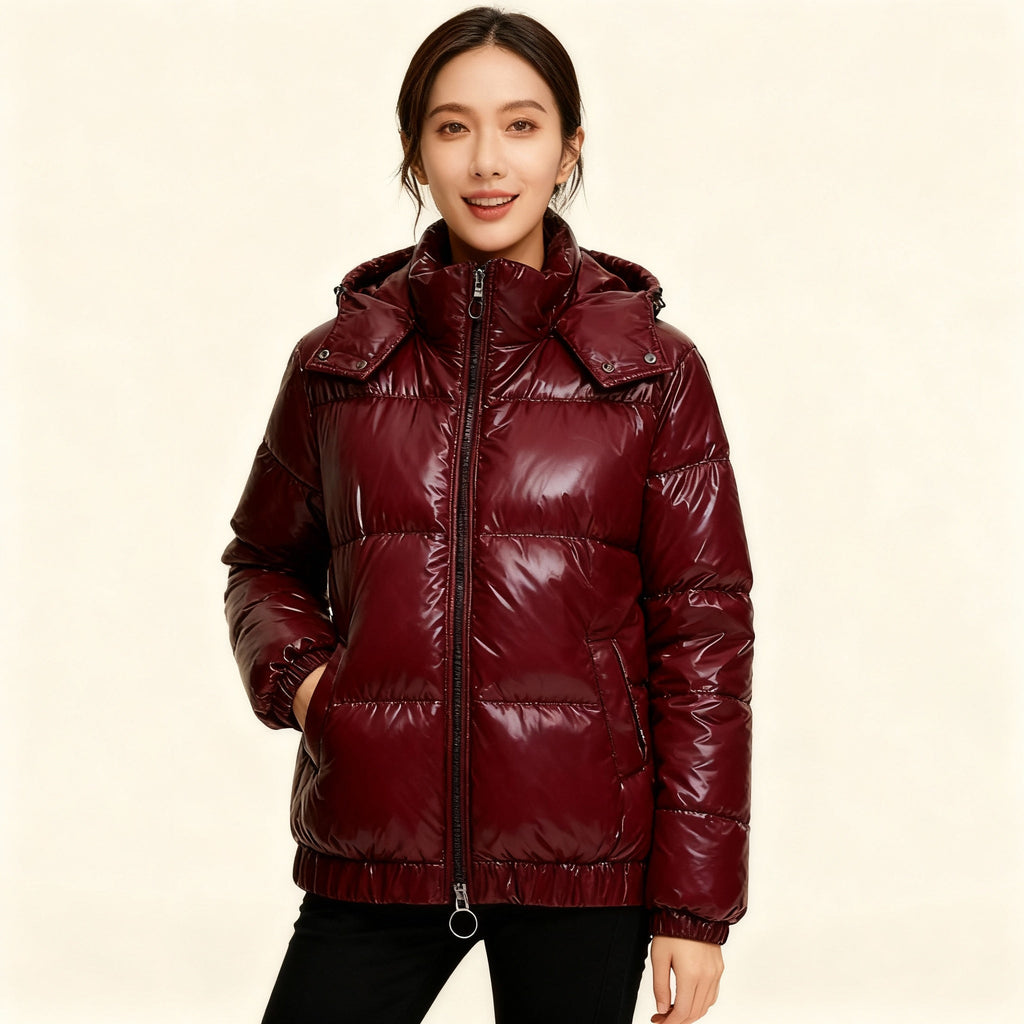 Damen Pufferjacke - Mit Kapuze & Wasserfest
