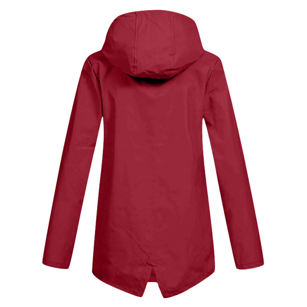 Damen Stilvolle Wasserdichte Jacke - Verstellbare Kapuzenfunktion
