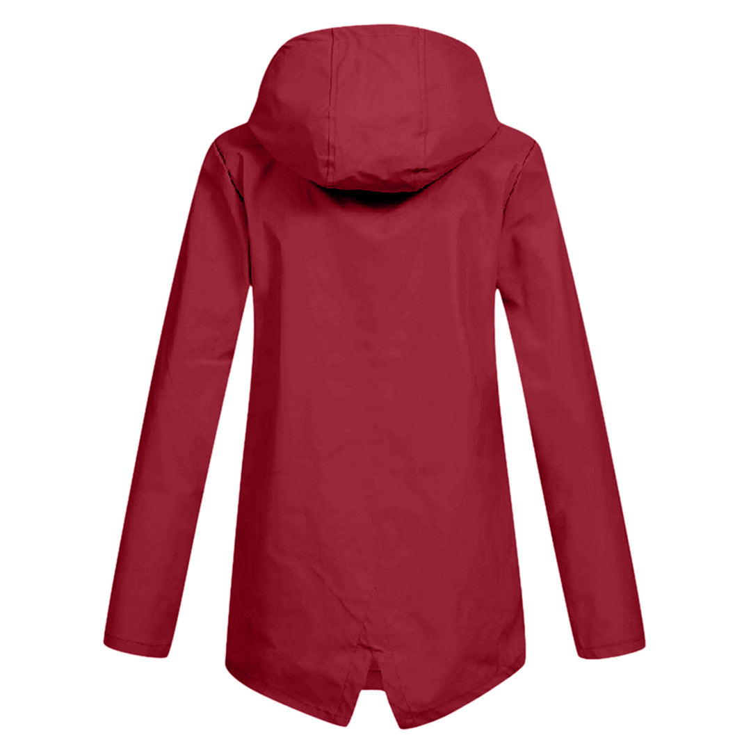 Damen Stilvolle Wasserdichte Jacke - Verstellbare Kapuzenfunktion