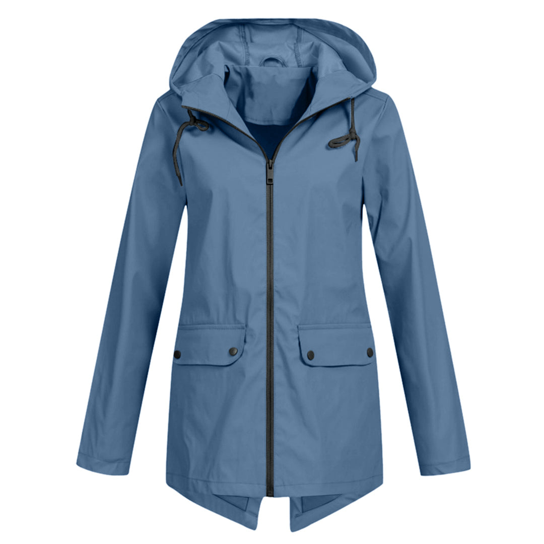 Damen Stilvolle Wasserdichte Jacke - Verstellbare Kapuzenfunktion
