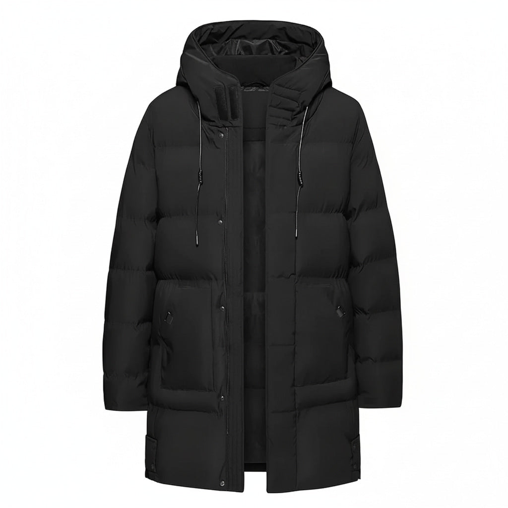 Herren Wasserdichter Parka-Jacke - Mittellang & mit Kapuze