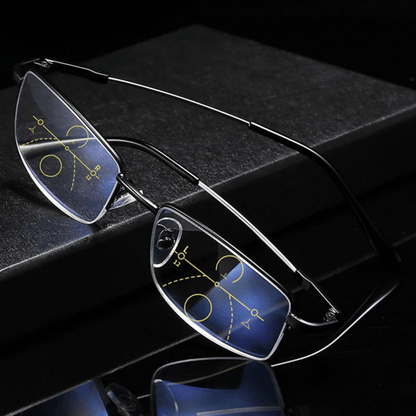 Progressive Reading Glasses  German Multi-Zone Lens Technology - Detailed view