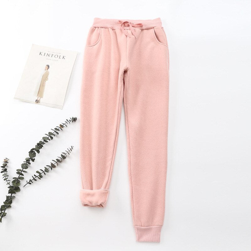 Damen Thermo-Jogginghose - Warm Gefüttert mit Kordelzug