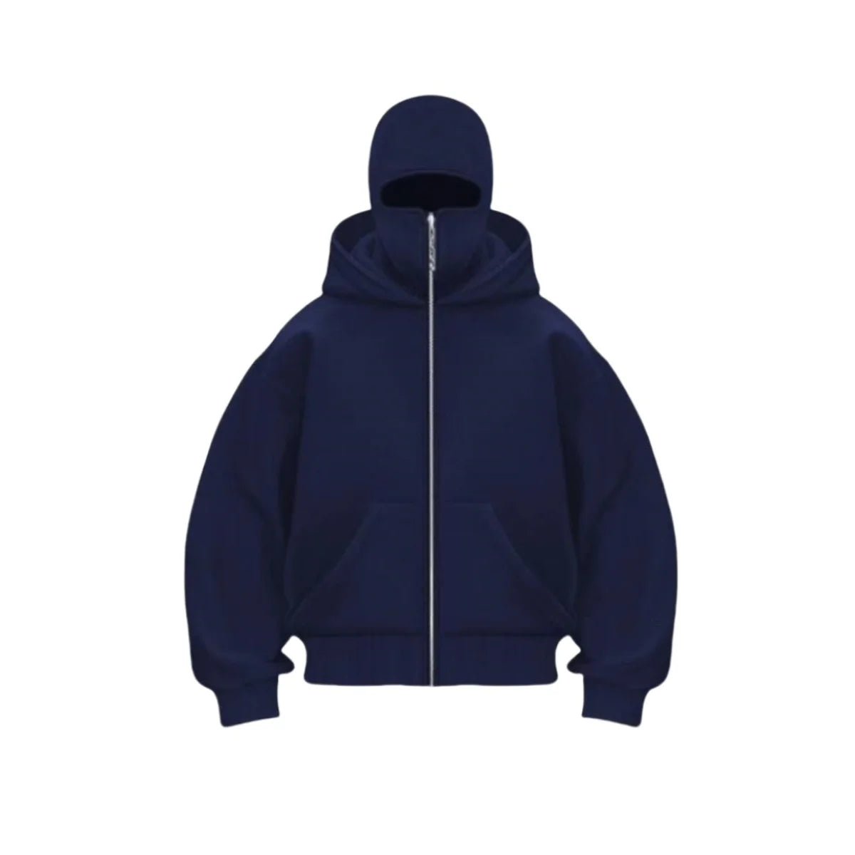 Herren Sturmhaube Hoodie – Reißverschluss Pullover