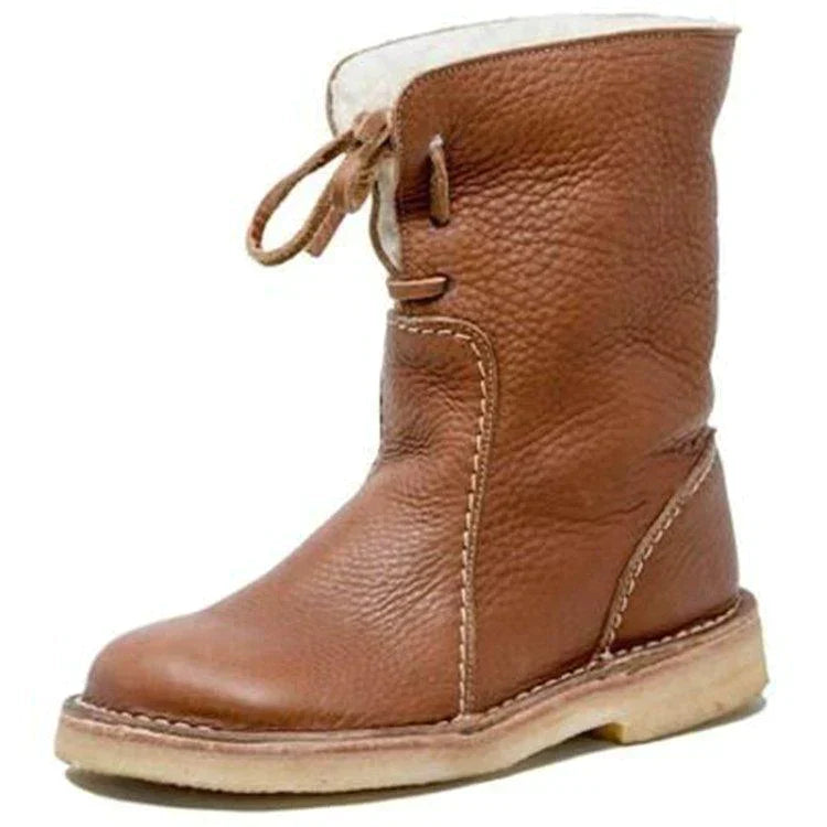 Damen Winterstiefel - Niedriger Absatz mit Weichem Futter