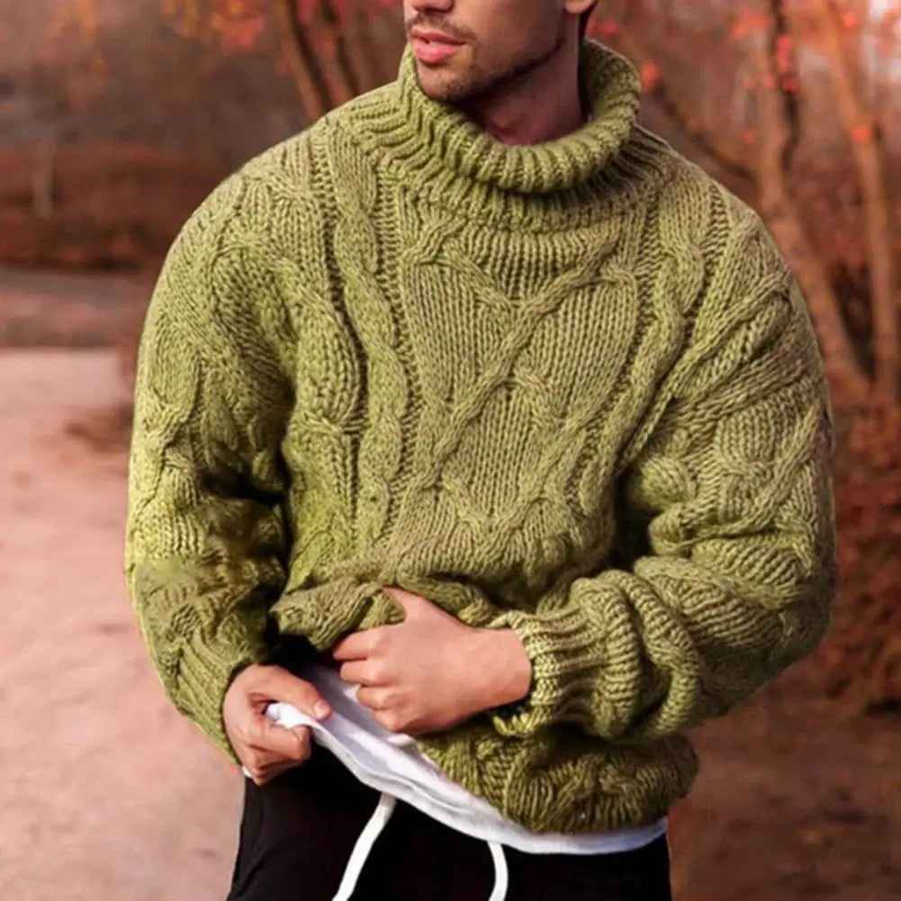 Herren Strickpullover - Übergroße Rollkragen-Oberbekleidung