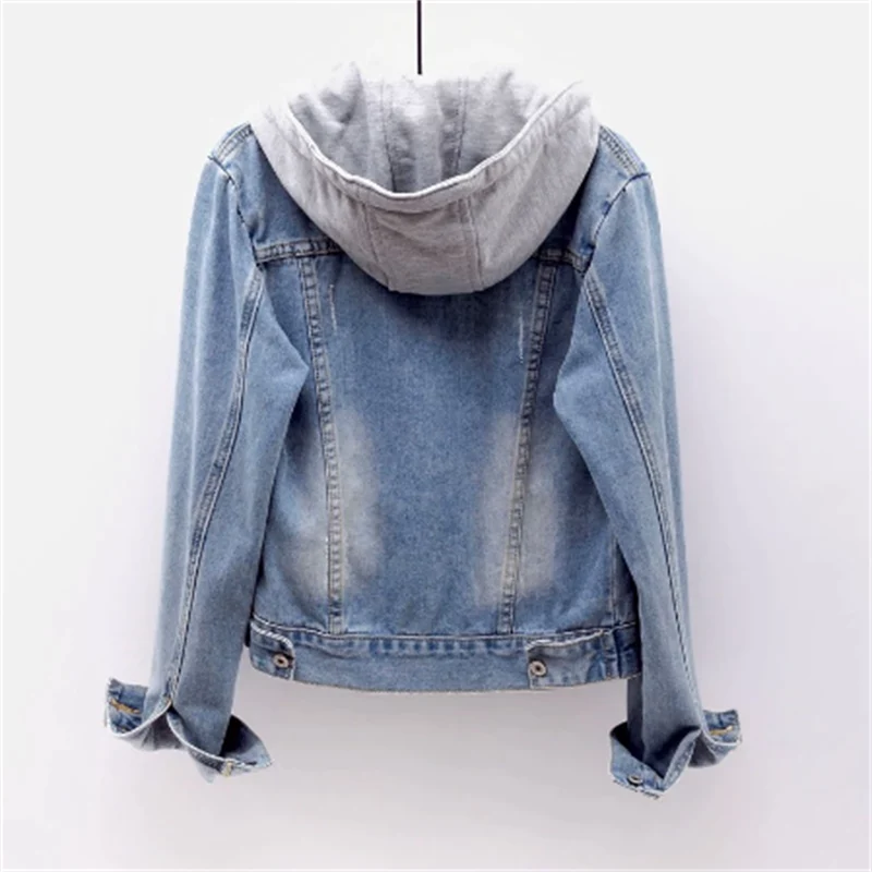 Damen Jeansjacke mit Kapuze - Warm und Stilvoll