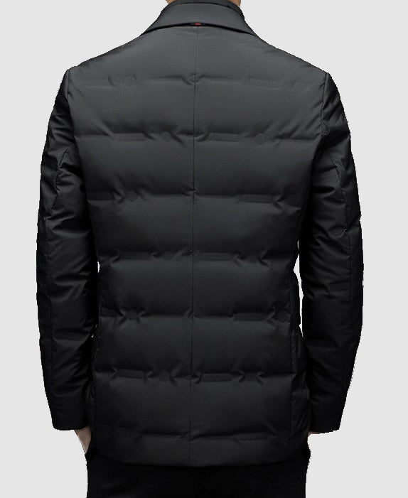 Herren Winter-Steppjacke - Maßgeschneiderte Passform & Kerben-Revers
