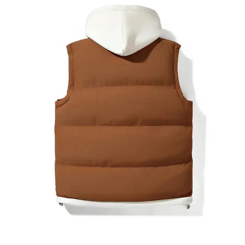 Herren Wasserdichte Puffer Gilet - Mit Kapuze und Taschen