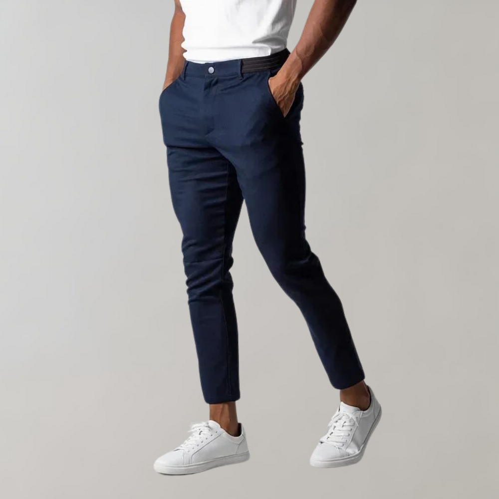 Herren Knöchellange Arbeitshosen - Slim Fit & Schlupfstil