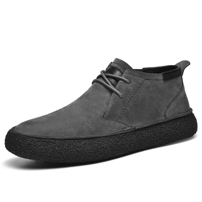 Herren Mid-Top Schnürschuh - Strukturierte Sohle Freizeit