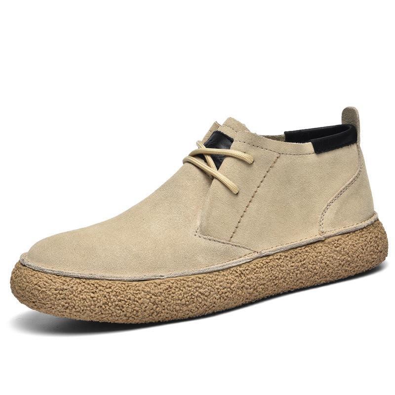 Herren Mid-Top Schnürschuh - Strukturierte Sohle Freizeit