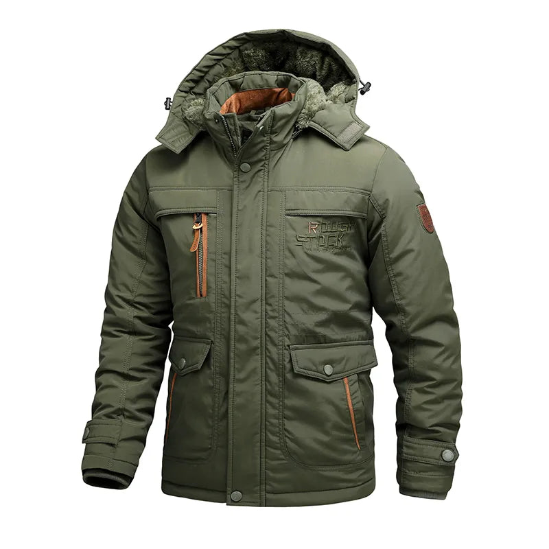 Herren Wasserdicht Winterjacke - Mit Kapuze und mehreren Taschen