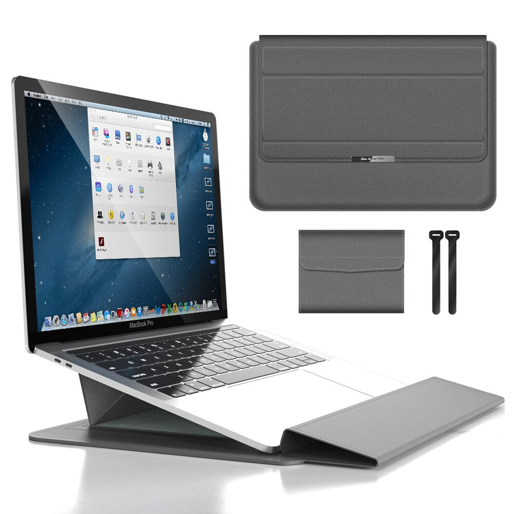 2-in-1-Laptopständer und -Hülle im Set – Wasserdichte Tasche mit Mausfach