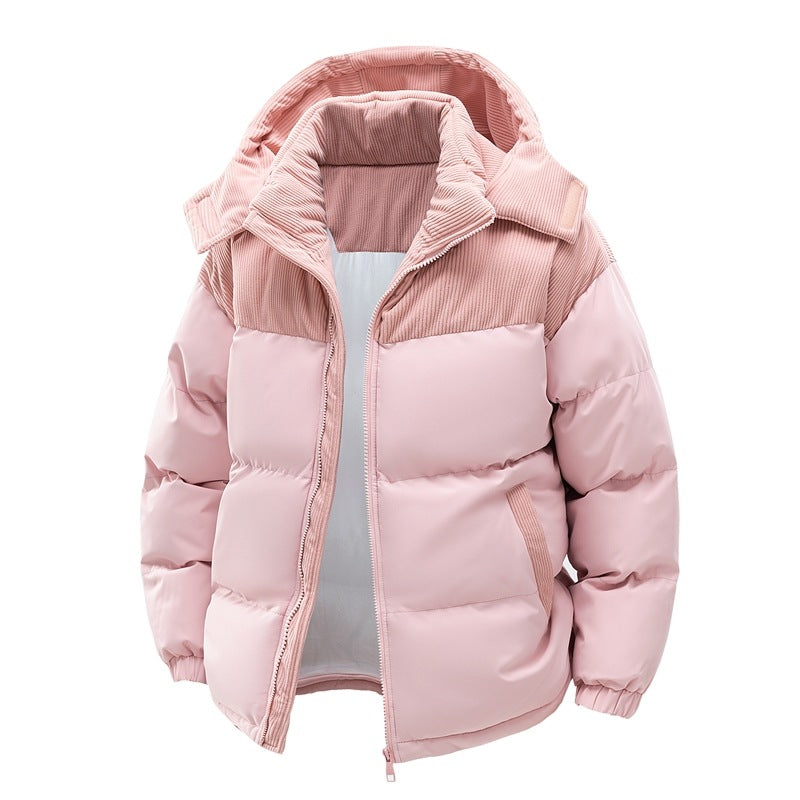 Damen Winter Pufferjacke - Verstellbare Kapuze mit Seitentaschen