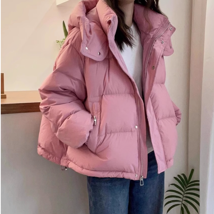 Damen Oversized Puffer Jacke - Wasserdicht mit Kapuze