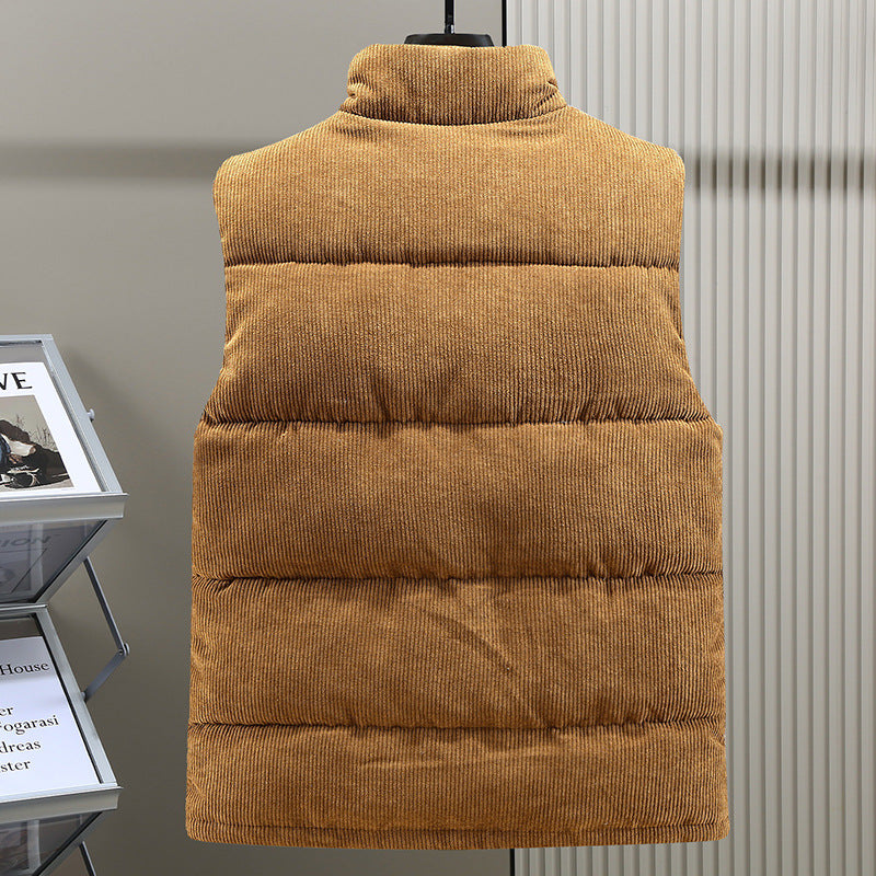 Herren Kord Puffer Gilet - Leicht & Wattiert