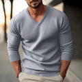 Herren V-Ausschnitt Pullover - Slim Fit & Leicht