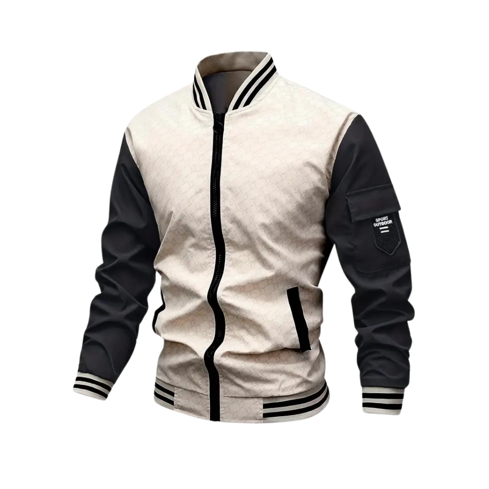 Herren Varsity Bomberjacke - Zweifarbig & Leicht