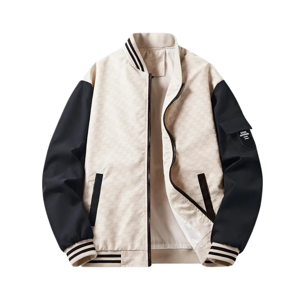 Herren Varsity Bomberjacke - Zweifarbig & Leicht