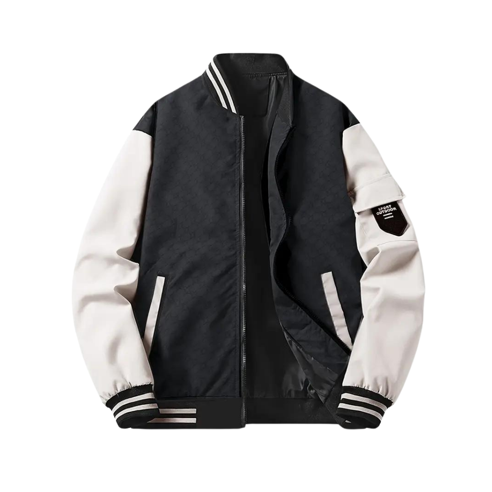 Herren Varsity Bomberjacke - Zweifarbig & Leicht