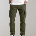 Herren Cargohose mit lockerer Passform - Gerades Bein und Multi-Taschen