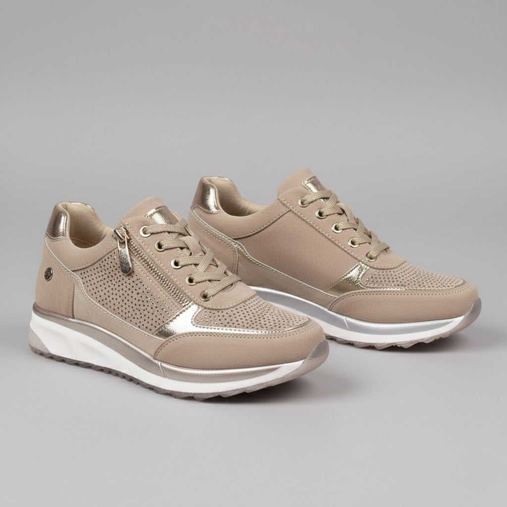 Damen Orthopädische Sneaker - Atmungsaktiv Reißverschluss Komfort