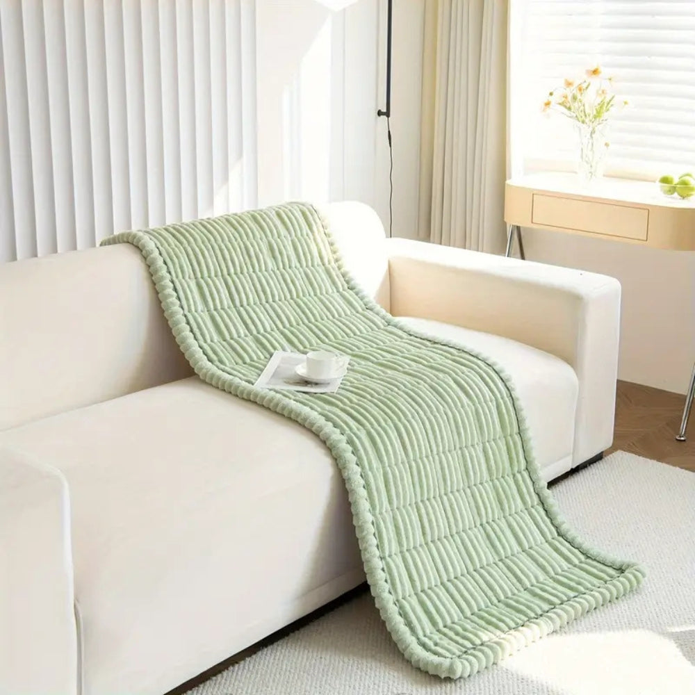 Rippen-Sofaauflage - Weich mit Zierfalten