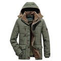 Herren Gefütterte Winterparka Jacke - Winddicht & Mehrfachtaschen