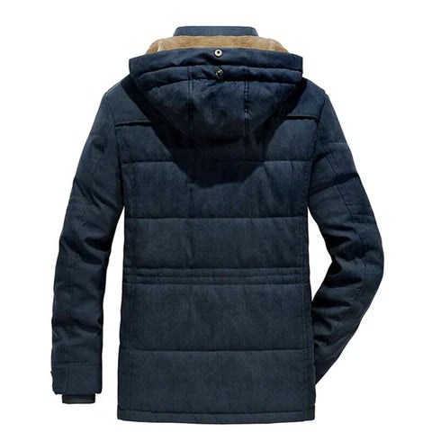 Herren Gefütterte Winterparka Jacke - Winddicht & Mehrfachtaschen