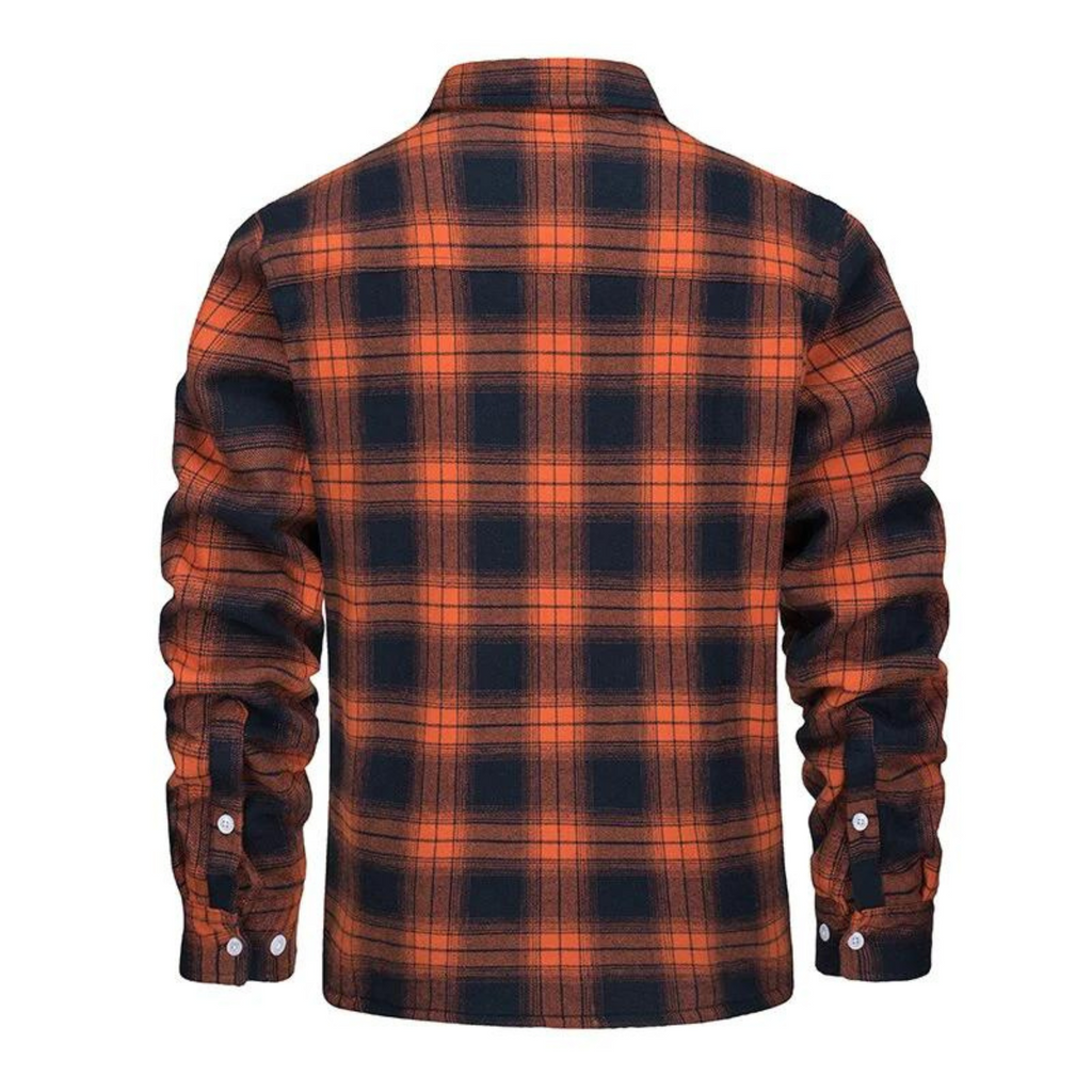 Herren Karierte Winterjacke - Gefütterter Lässiger Stil