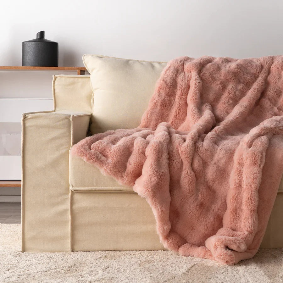 Weiche Wurfdecke – Flauschig mit 3D-Struktur