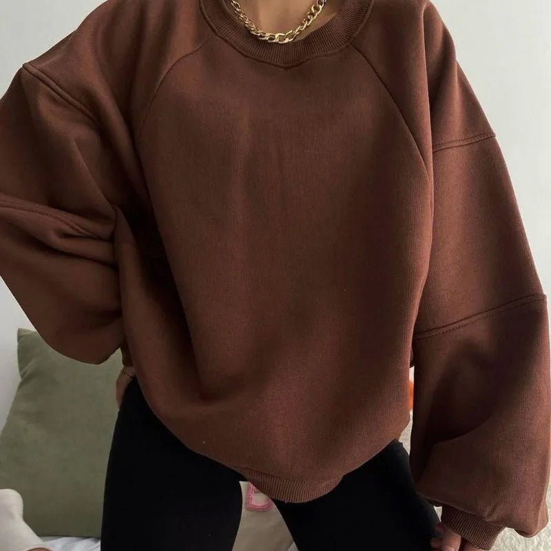 Damen Oversized Pullover - Gemütlicher & Minimalistischer Stil