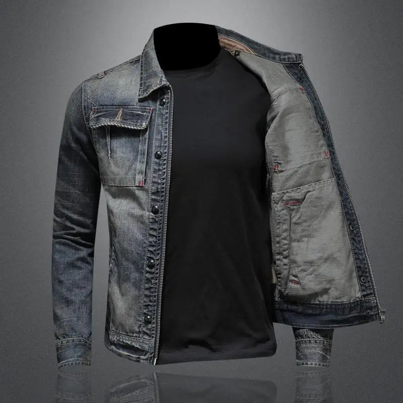 Herren Jeansjacke im Vintage-Stil - Stilvoller Slim-Fit