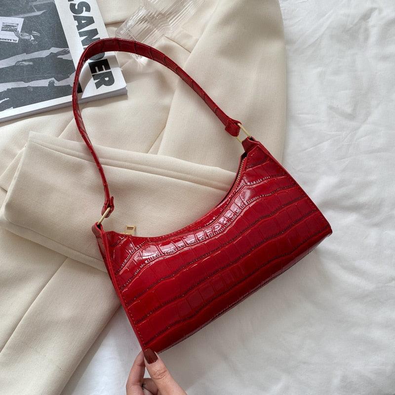 Damen Handtasche mit Krokodilmuster – Accessoire für jeden Tag