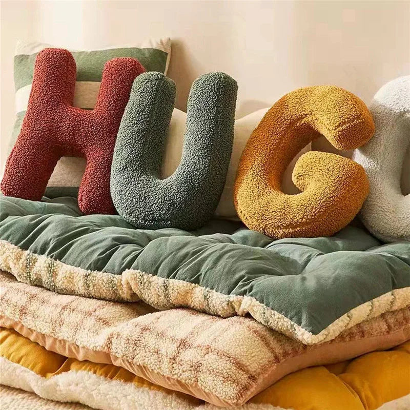 A-Z Initialen Kissen Buchstabe - Weiche Dekoration
