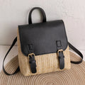 Damen Strohkorb-Rucksack - Vintage Boho Stil