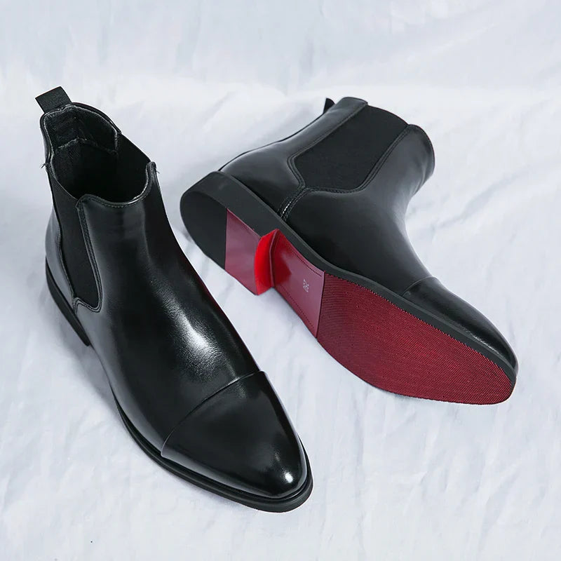 Herren Chelsea-Stiefeletten - Zehenkappe & Schuhe zum Hineinschlüpfen