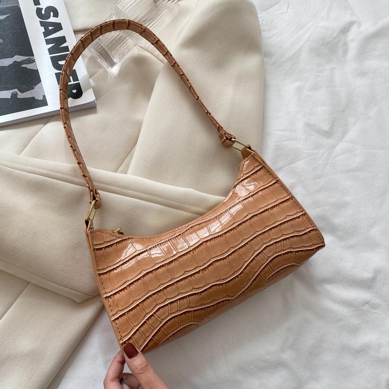 Damen Handtasche mit Krokodilmuster – Accessoire für jeden Tag
