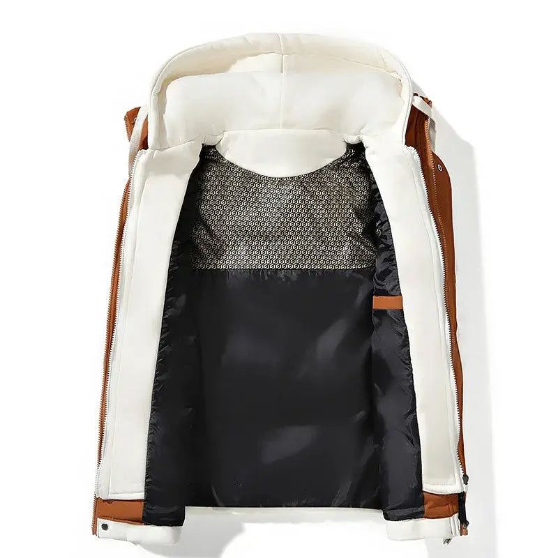 Herren Wasserdichte Puffer Gilet - Mit Kapuze und Taschen