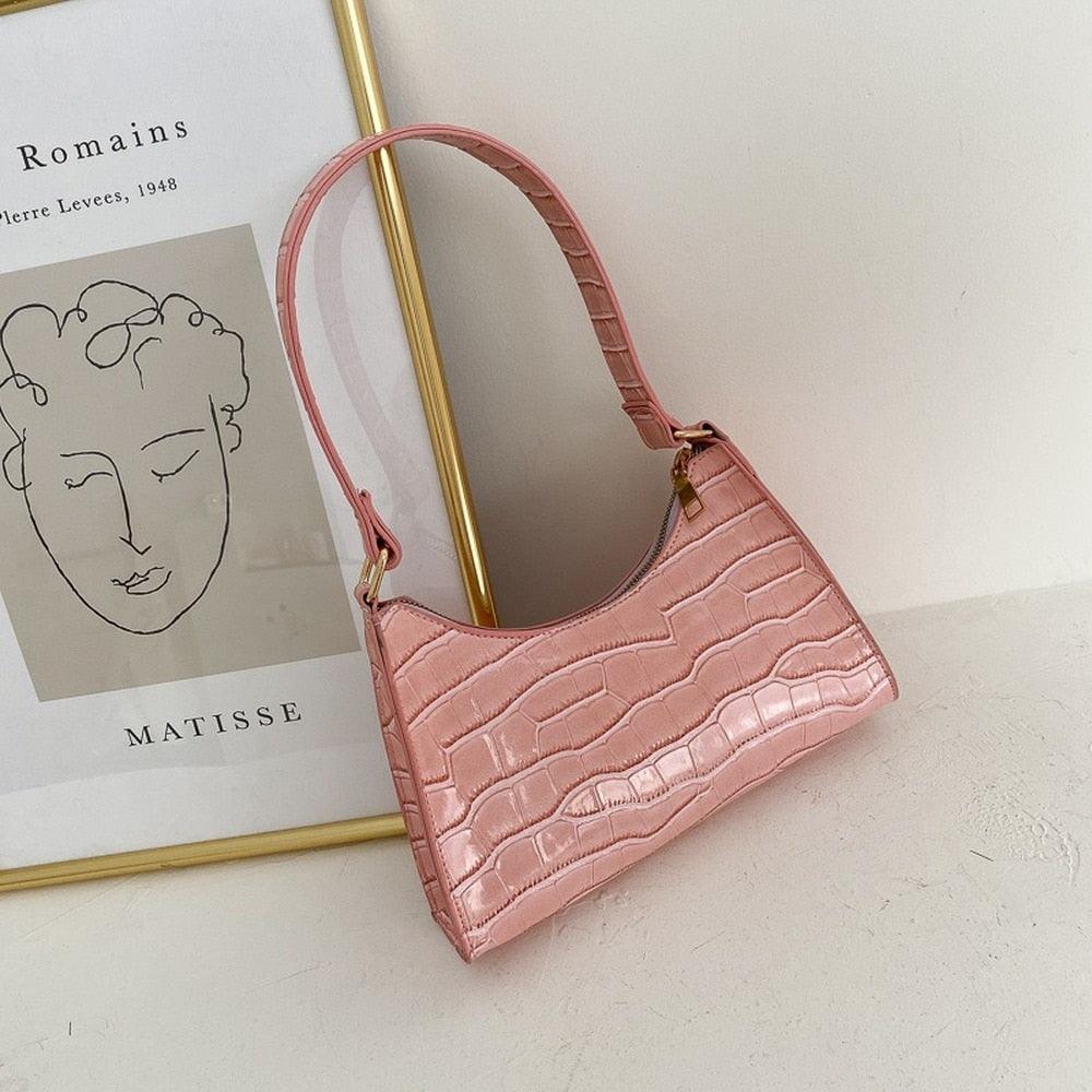 Damen Handtasche mit Krokodilmuster – Accessoire für jeden Tag